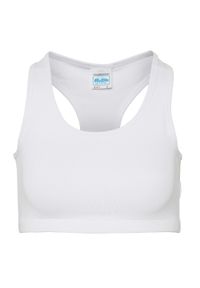 JUST COOL - Sportowy Top Damski / Damski. Kolor: biały. Styl: sportowy #1