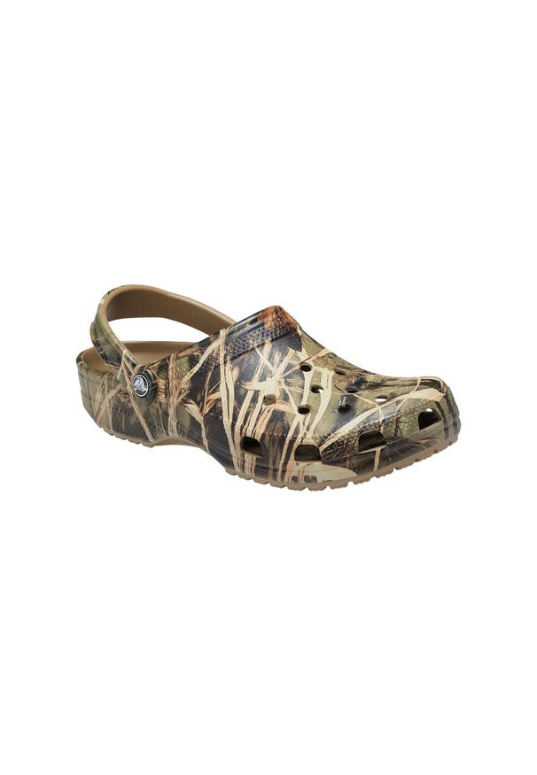 Klapki unisex, Crocs Classic Realtree V2. Kolor: zielony. Materiał: syntetyk, materiał. Styl: sportowy