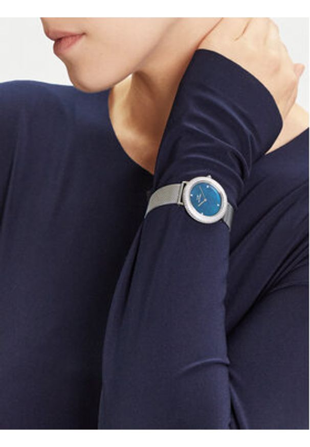 Daniel Wellington Zegarek Crystalline Bezel 3 DW00100825 Srebrny. Kolor: srebrny