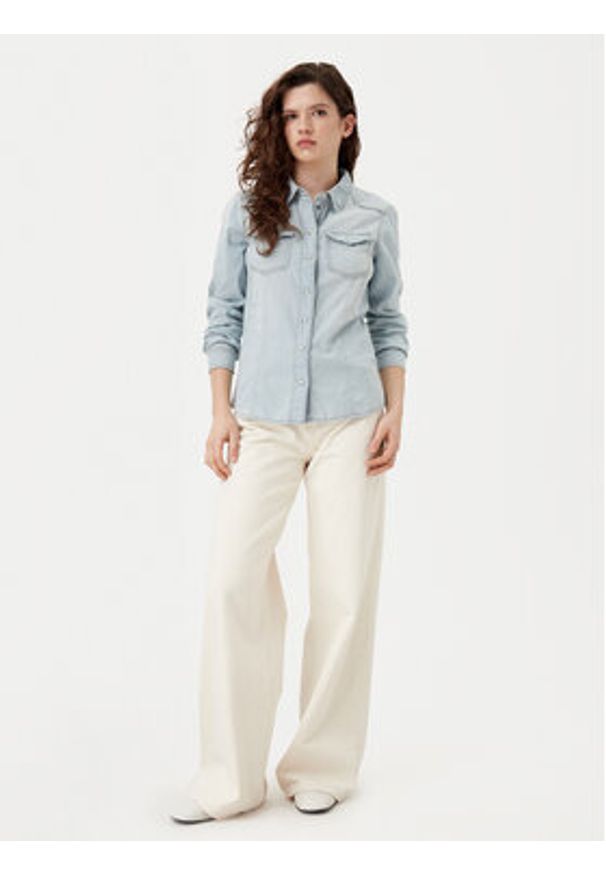 only - ONLY Koszula jeansowa Alexa 15315185 Błękitny Regular Fit. Kolor: niebieski. Materiał: bawełna