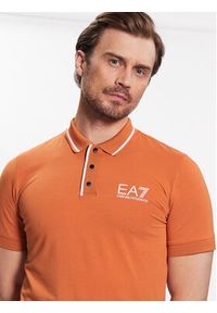 EA7 Emporio Armani T-Shirt 3RPF17 PJ03Z 1662 Pomarańczowy Regular Fit. Kolor: pomarańczowy. Materiał: bawełna