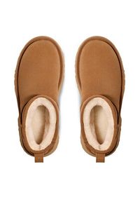 Ugg Śniegowce W Classic Ultra Mini Heights 1158311 Brązowy. Kolor: brązowy. Materiał: skóra, zamsz #5