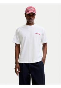 Jack & Jones T-Shirt Riviera 12295161 Biały Relaxed Fit. Kolor: biały. Materiał: bawełna #7