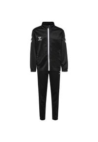 Dziecięcy dres Hummel Logo. Kolor: czarny. Materiał: dresówka. Styl: sportowy, elegancki