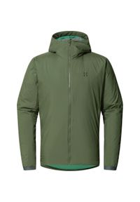 Haglöfs - Kurtka ocieplana męska Mimic Alert Hood. Kolor: zielony. Sport: turystyka piesza