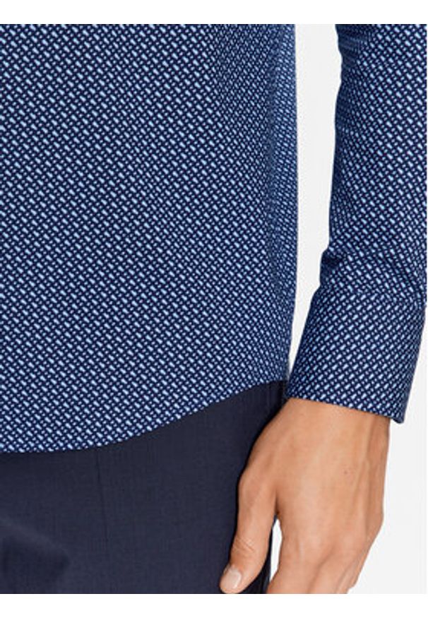 BOSS - Boss Koszula H-Hank-Kent-C1-214 50478620 Granatowy Slim Fit. Typ kołnierza: kołnierzyk klasyczny. Kolor: niebieski. Materiał: bawełna