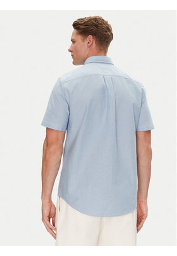 TOMMY HILFIGER - Tommy Hilfiger Koszula Heritage MW0MW36272 Błękitny Regular Fit. Kolor: niebieski. Materiał: bawełna