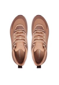Calvin Klein Sneakersy Chunky Runner Laceup Hf Blst Ny HW0HW03111 Brązowy. Kolor: brązowy. Materiał: materiał #3