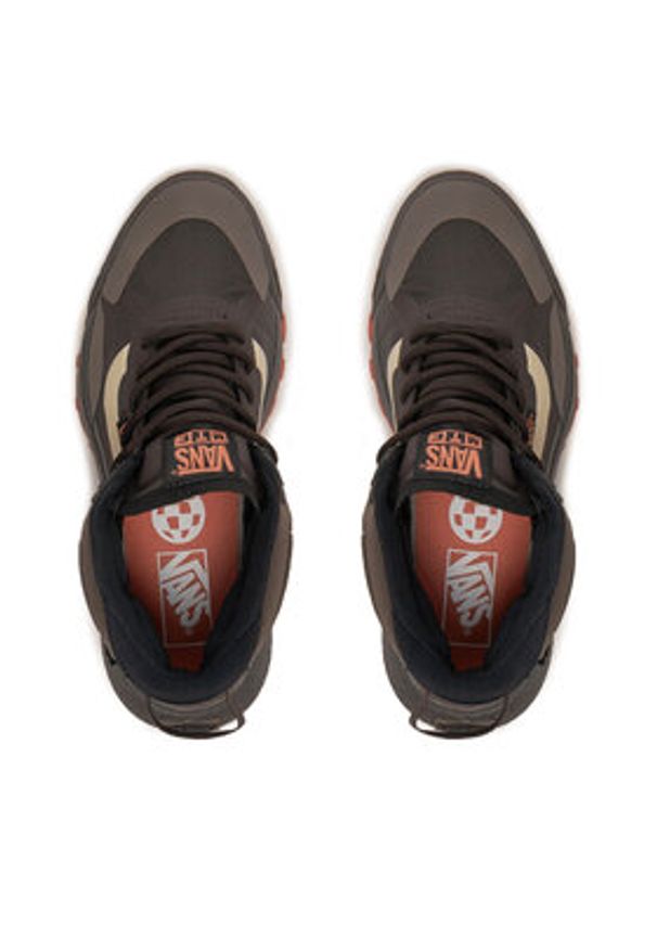 Vans Sneakersy Mte Crosspath Mid VN000CVVBRO1 Brązowy. Kolor: brązowy. Materiał: materiał