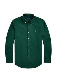 Polo Ralph Lauren Koszula 710804257063 Zielony Slim Fit. Typ kołnierza: polo. Kolor: zielony. Materiał: bawełna