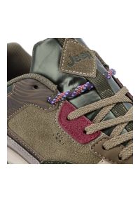 Zielone Sneakersy Jeep Sportowe Buty Damskie Na Solidnej Podeszwie. Okazja: na co dzień. Kolor: zielony. Materiał: materiał. Szerokość cholewki: normalna. Sport: bieganie #4