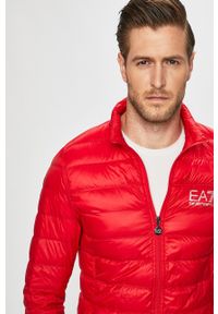 EA7 Emporio Armani kurtka puchowa kolor czerwony przejściowa. Okazja: na co dzień. Kolor: czerwony. Materiał: puch. Styl: casual #6