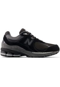 Buty unisex New Balance U2002RTG – czarne. Kolor: czarny. Materiał: guma, zamsz. Szerokość cholewki: normalna