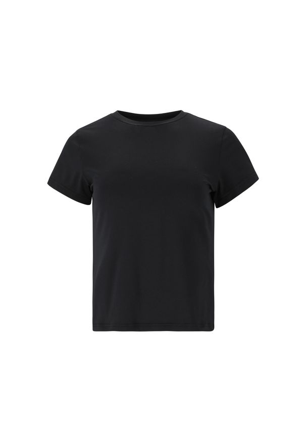 ENDURANCE - Damski jersey Athlecia Almi. Kolor: czarny. Materiał: jersey. Sport: bieganie, fitness