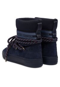 TOMMY HILFIGER - Tommy Hilfiger Śniegowce Tommytech Rwb Snowboot Warm FW0FW09163 Granatowy. Kolor: niebieski. Materiał: materiał #3