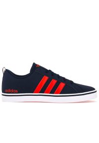 Adidas - Buty adidas Neo Pace VS B74317 - granatowe. Okazja: na spacer. Zapięcie: pasek. Kolor: niebieski. Materiał: guma, syntetyk, nubuk. Szerokość cholewki: normalna. Wzór: aplikacja, paski. Sport: skateboard, turystyka piesza #1