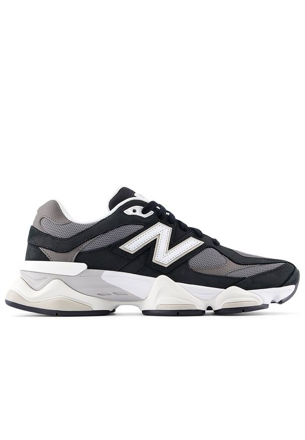Buty unisex New Balance U9060510 - czarne. Okazja: na co dzień. Kolor: czarny. Materiał: syntetyk, skóra, materiał, guma. Szerokość cholewki: normalna. Sport: turystyka piesza