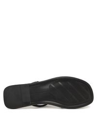 TOMMY HILFIGER - Tommy Hilfiger Klapki Strappy Leather Mule FW0FW08939 Czarny. Kolor: czarny. Materiał: skóra