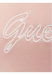 Guess T-Shirt V5GI02 K9RM1 Różowy Slim Fit. Kolor: różowy. Materiał: bawełna #3