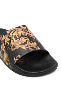 Versace Jeans Couture Klapki 79YA3SQ4 ZS365 G89 Czarny. Kolor: czarny #3
