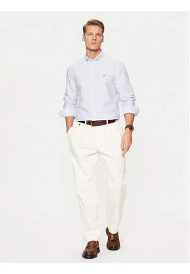 TOMMY HILFIGER - Tommy Hilfiger Koszula MW0MW36238 Niebieski Regular Fit. Kolor: niebieski. Materiał: bawełna