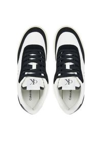 Calvin Klein Jeans Sneakersy Classic Cupsole Mix In YW0YW01767 Biały. Kolor: biały. Materiał: zamsz, skóra #6