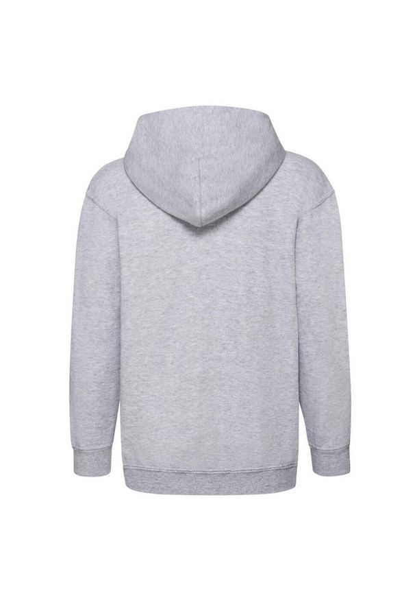 FRUIT OF THE LOOM - Bluza Dziecięca Classic Heather Full Zip Hoodie. Kolor: szary