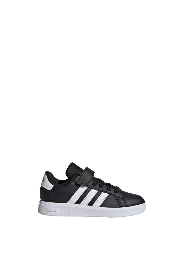 Adidas - Buty Grand Court 2.0 Kids. Zapięcie: pasek. Kolor: biały, wielokolorowy, czarny