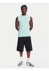 Kappa Tank top Logo Corpo Cadwal 303HZB0 Zielony Regular Fit. Kolor: zielony. Materiał: bawełna