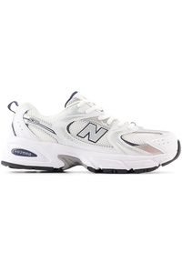 Buty dziecięce New Balance GR530SB1 – białe. Okazja: na uczelnię. Kolor: biały. Materiał: guma, syntetyk, materiał. Szerokość cholewki: normalna #1