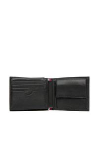 TOMMY HILFIGER - Tommy Hilfiger Duży Portfel Męski Th Flag Cc Flap And Coin AM0AM13520 Czarny. Kolor: czarny. Materiał: skóra