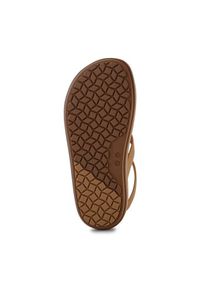 Sandały Crocs Brooklyn luxe Gladiator 209557-2U3 brązowe. Okazja: na co dzień. Zapięcie: pasek. Kolor: brązowy. Materiał: materiał. Wzór: paski. Styl: casual, elegancki #5