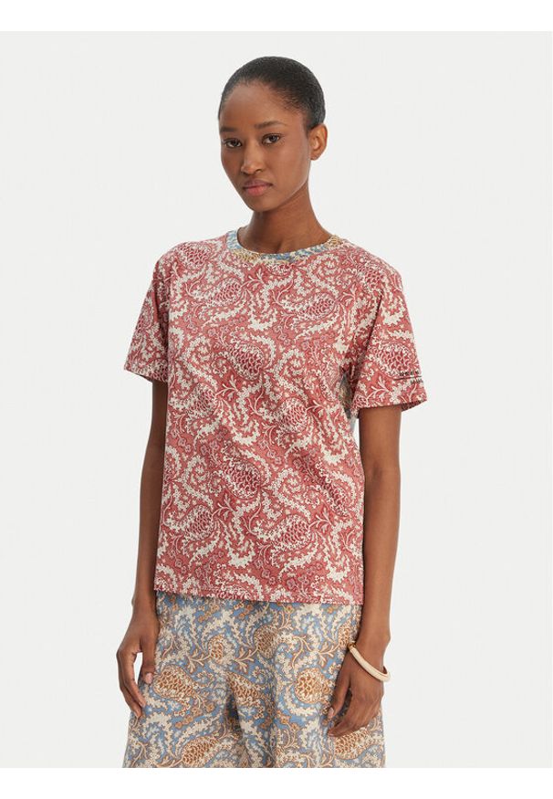 Weekend Max Mara T-Shirt Bussola 2615971022 Czerwony Regular Fit. Kolor: czerwony. Materiał: bawełna