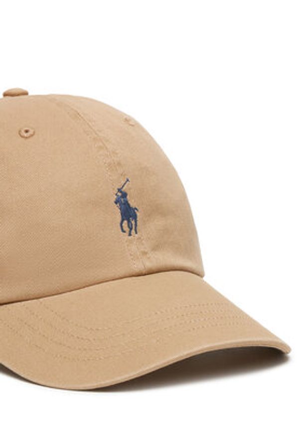 Polo Ralph Lauren Czapka z daszkiem 211912843058 Beżowy. Kolor: beżowy. Materiał: materiał, bawełna