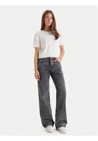 Calvin Klein Jeans Sweter Chunky LV044E306G Beżowy Regular Fit. Kolor: beżowy. Materiał: bawełna #2