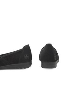 Rieker Półbuty L9369-00 Czarny. Kolor: czarny. Materiał: nubuk, skóra #8