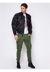 Alpha Industries Spodnie materiałowe Combat 126215 Zielony Slim Fit. Kolor: zielony. Materiał: bawełna