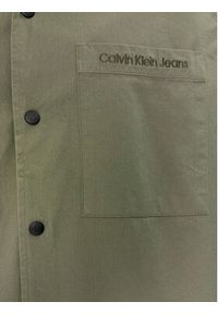 Calvin Klein Jeans Koszula Relaxed Shirt J30J324612 Zielony Relaxed Fit. Kolor: zielony. Materiał: bawełna