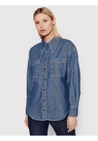 Levi's® Koszula jeansowa Jadon A1776-0000 Granatowy Relaxed Fit. Kolor: niebieski. Materiał: bawełna, jeans