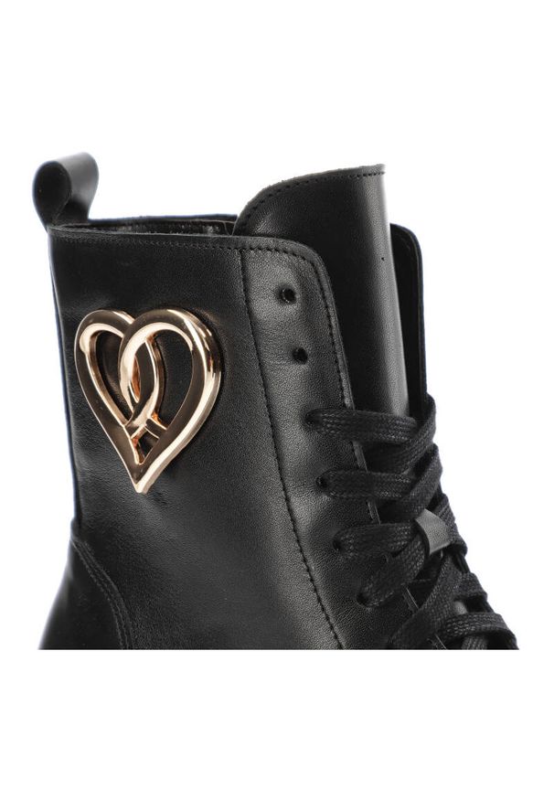 Czarne Botki Armodo Damskie Buty Na Obcasie. Kolor: czarny. Materiał: materiał, skóra. Obcas: na obcasie. Styl: elegancki. Wysokość obcasa: średni