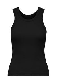 only - ONLY Top Val 2-Way 15371705 Czarny Slim Fit. Kolor: czarny. Materiał: bawełna #4