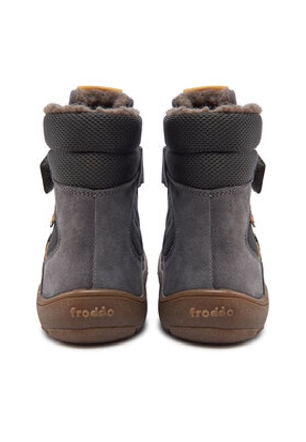 Froddo Kozaki Barefoot Tex Winter G3160233-3 S Szary. Kolor: szary. Materiał: skóra