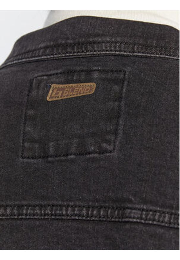 Blend Kurtka jeansowa Naril 20710737 Czarny Regular Fit. Kolor: czarny. Materiał: jeans, bawełna