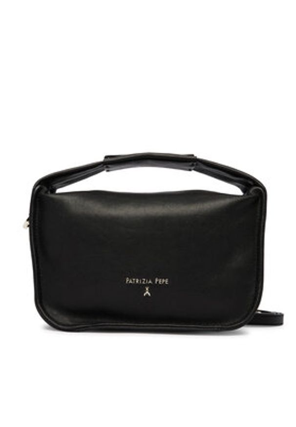 Patrizia Pepe Torebka 8B0316/L177-K103 Czarny. Kolor: czarny. Materiał: skórzane