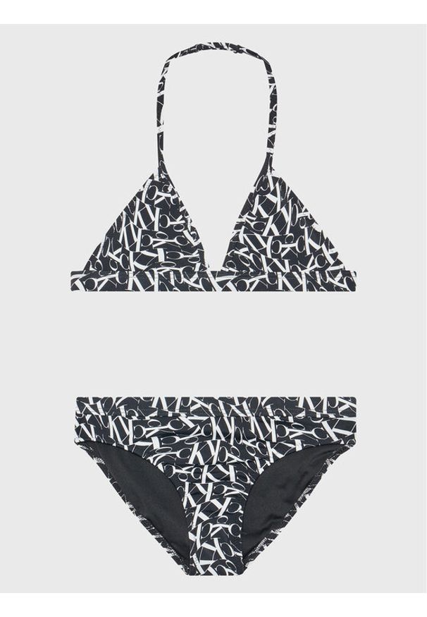 Calvin Klein Swimwear Strój kąpielowy KY0KY00036 Czarny. Kolor: czarny. Materiał: syntetyk