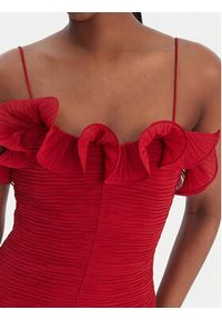Guess Sukienka koktajlowa W6RK80 WI342 Czerwony Classic Fit. Kolor: czerwony. Materiał: syntetyk. Styl: wizytowy #2