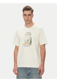 Jack & Jones - Jack&Jones T-Shirt Hydra 12277248 Beżowy Relaxed Fit. Kolor: beżowy. Materiał: bawełna