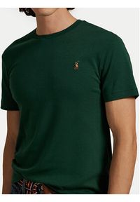 Polo Ralph Lauren T-Shirt 710740727099 Zielony Custom Slim Fit. Typ kołnierza: polo. Kolor: zielony. Materiał: bawełna #4