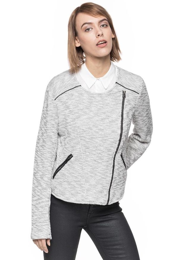 Tom Tailor - DAMSKI ŻAKIET TOM TAILOR FEMININE BOUCLE JACKET. Materiał: dzianina. Wzór: melanż
