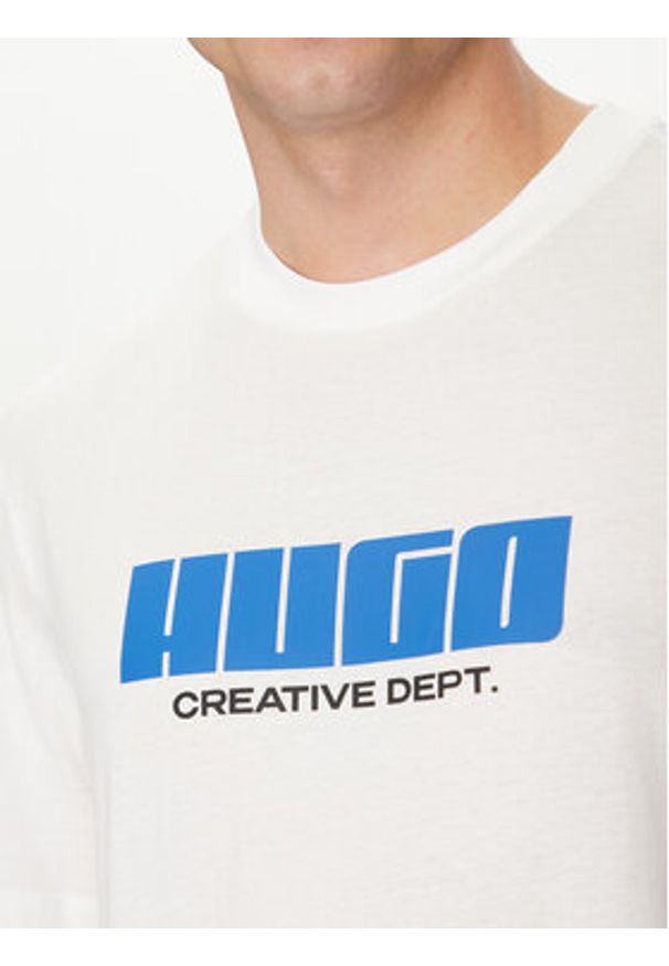 Hugo - HUGO T-Shirt Newromi 50542934 Czarny Regular Fit. Kolor: czarny. Materiał: bawełna
